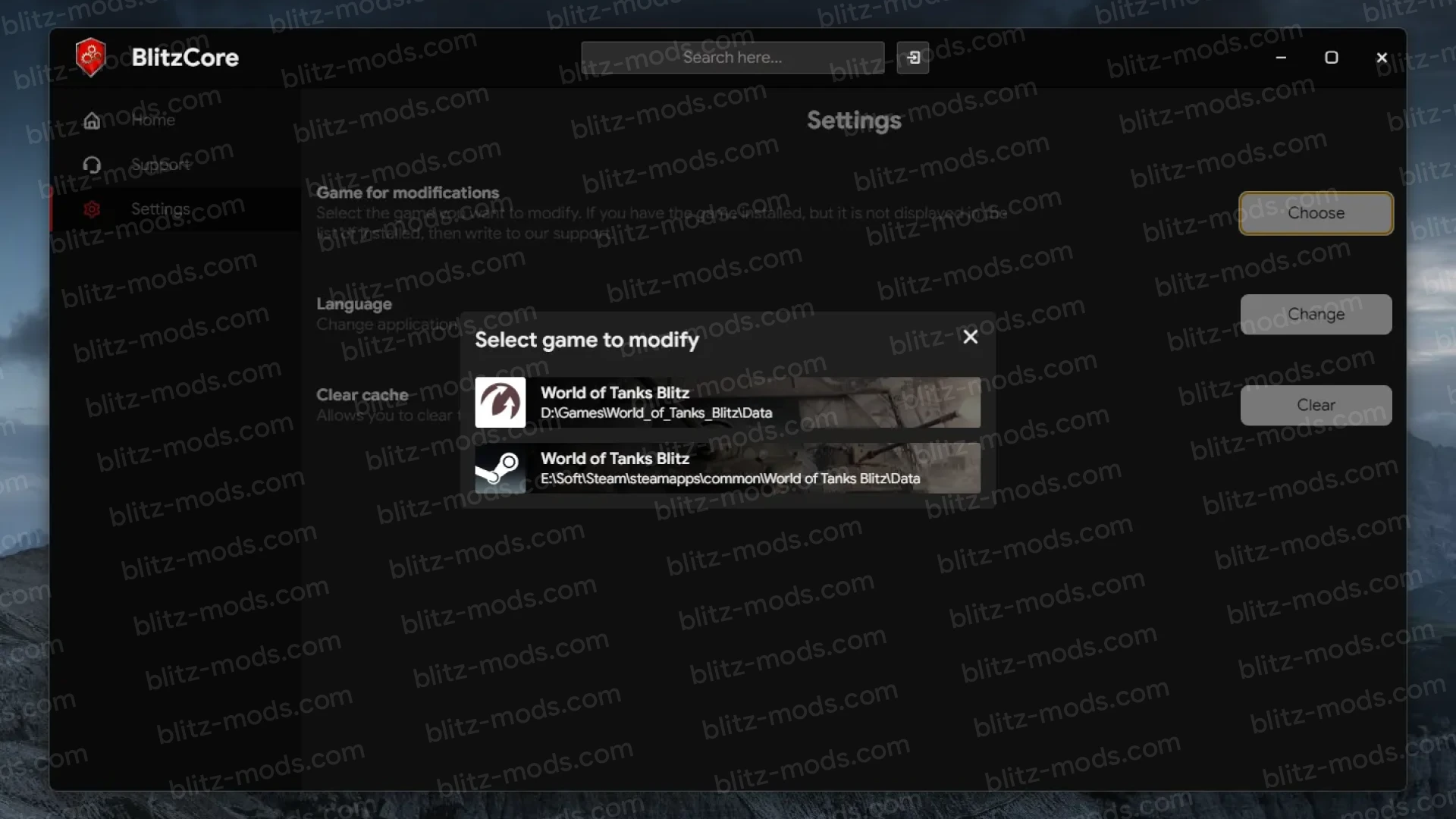 BlitzCore - Easy way to use mods for WoTBlitz