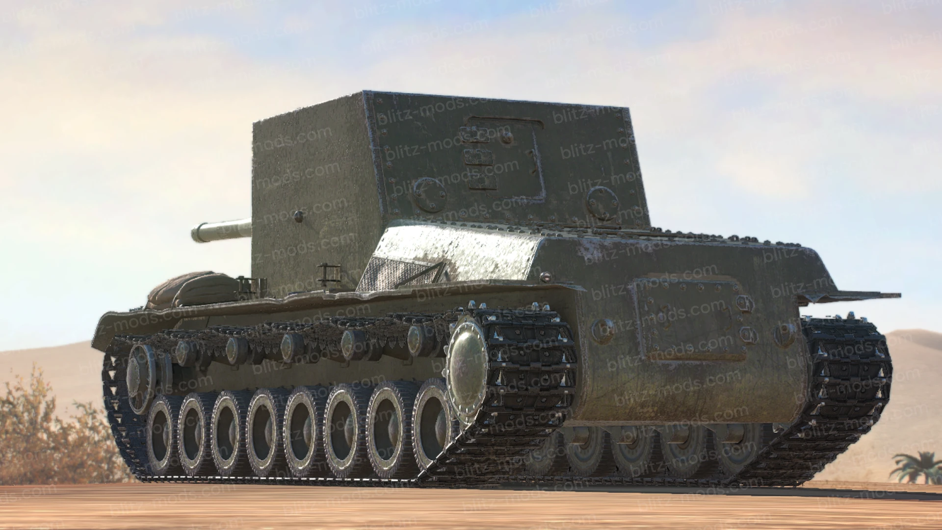 Download mod Remodeling of SU-100Y from World of Tanks PC for WoTBlitz