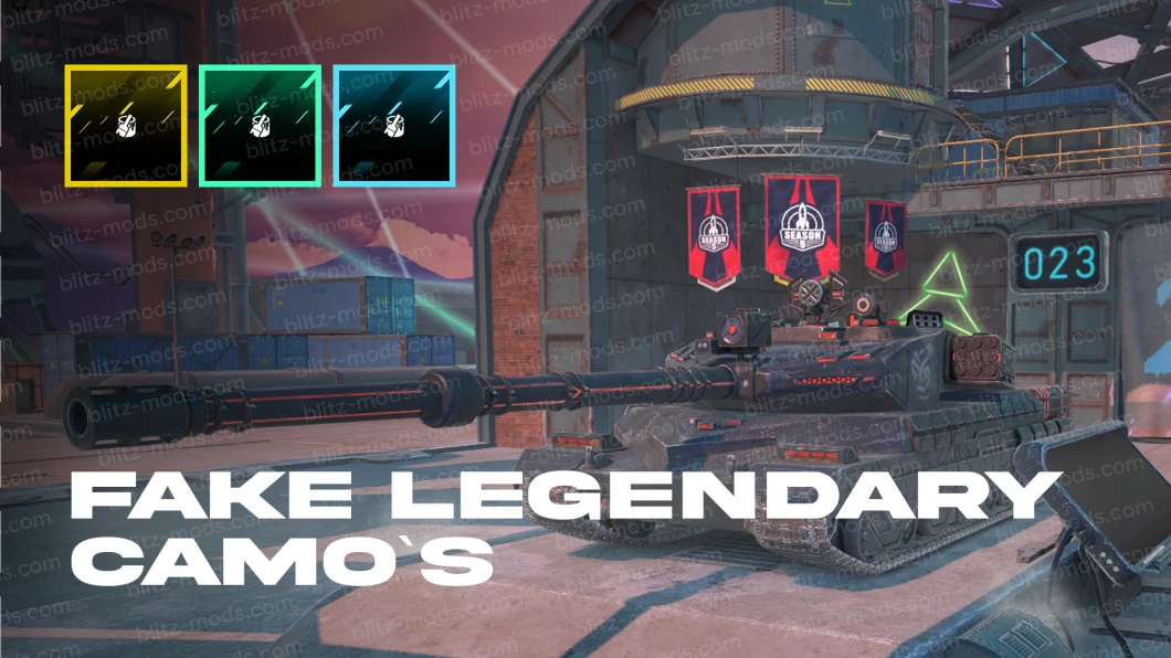 Fake legendary camouflages for WoTB 11.4.2