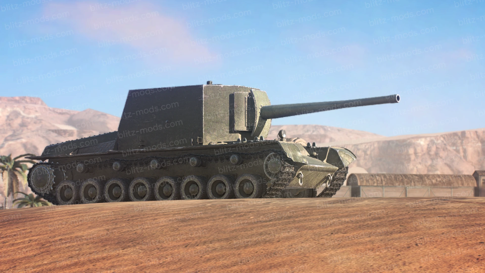 Download mod Remodeling of SU-100Y from World of Tanks PC for WoTBlitz