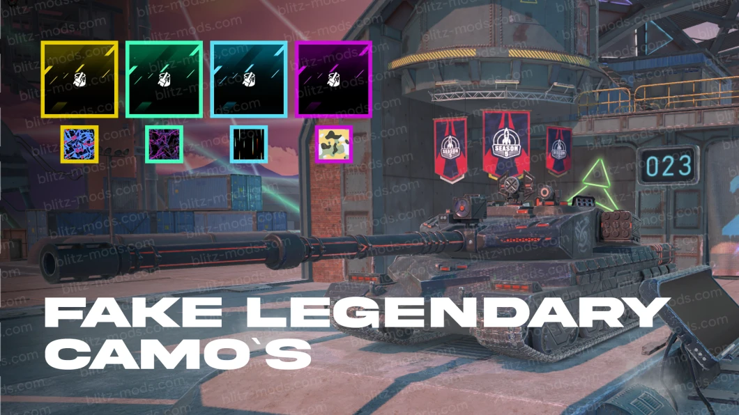 Fake legendary camouflages for WoTB 11.13.1